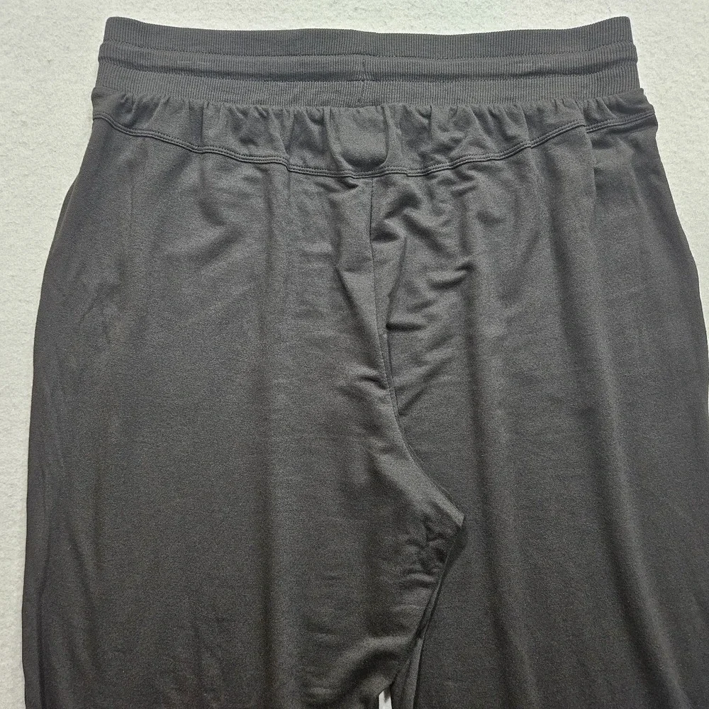 Terra & Sky Knit Wide Leg Pants Women Plus 0X (14W) Black Soft Comfort New 32x29